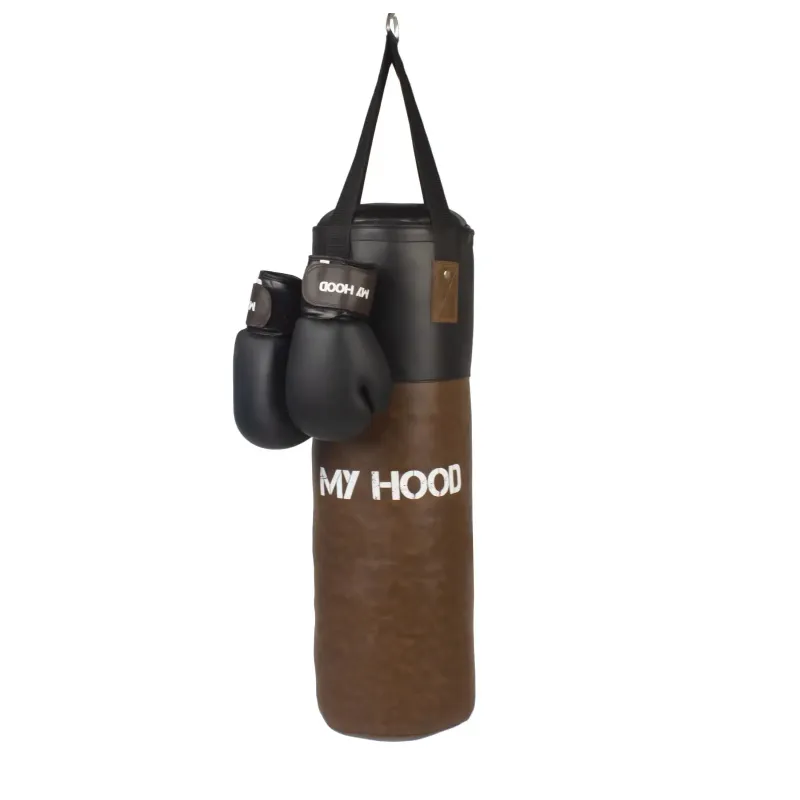 My Hood Retro Boksesæk Med Handsker 15 Kg