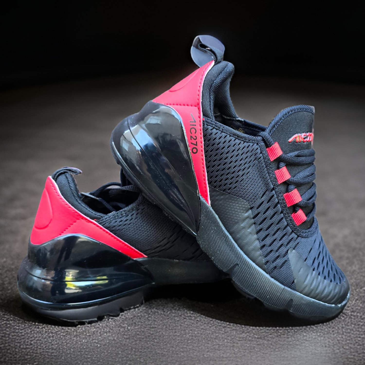Dame Sneakers Sort Og Rød 40