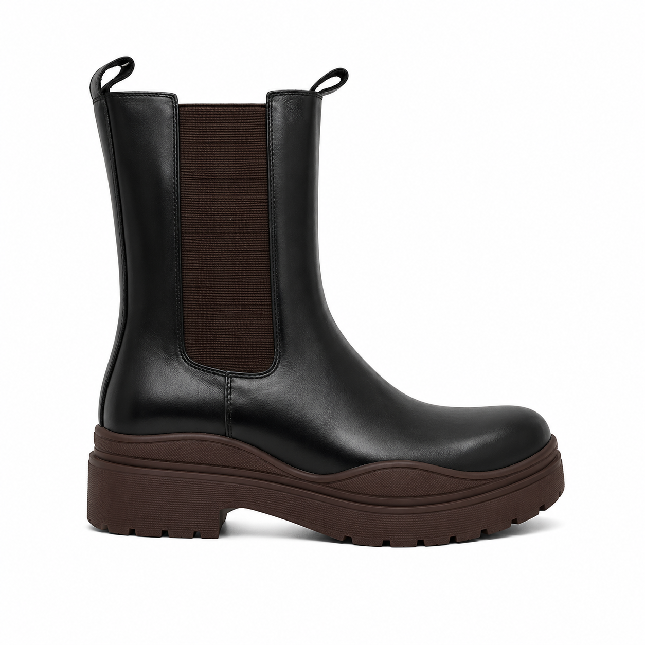 Noira Brown Chelsea Platform Boot 41