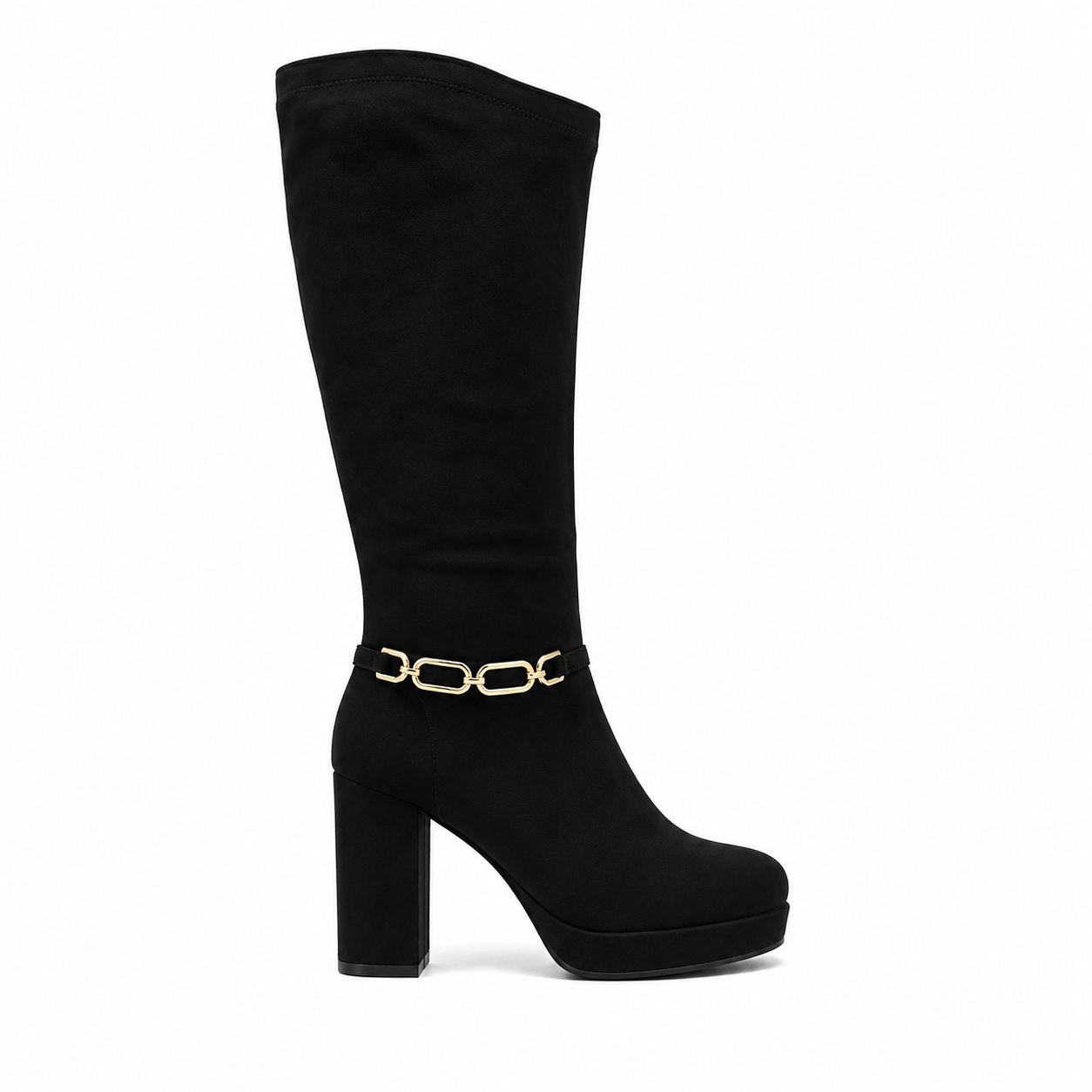 Noira Chain Suede Tall Boot 41