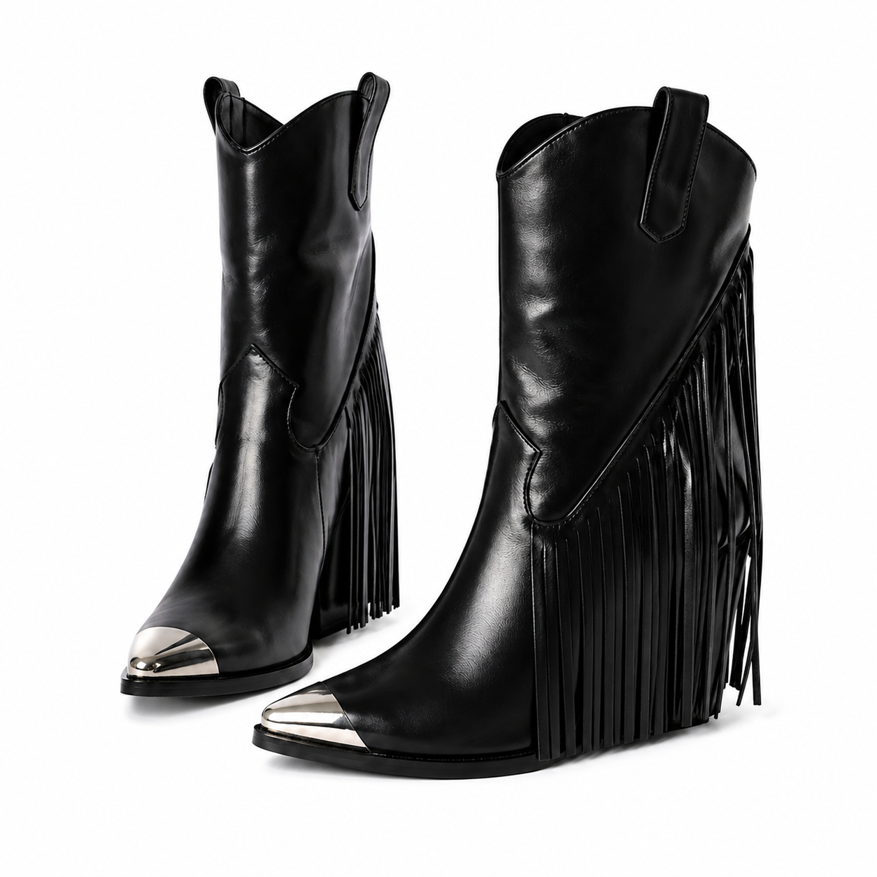 Noira Fringe Heel Boot 40