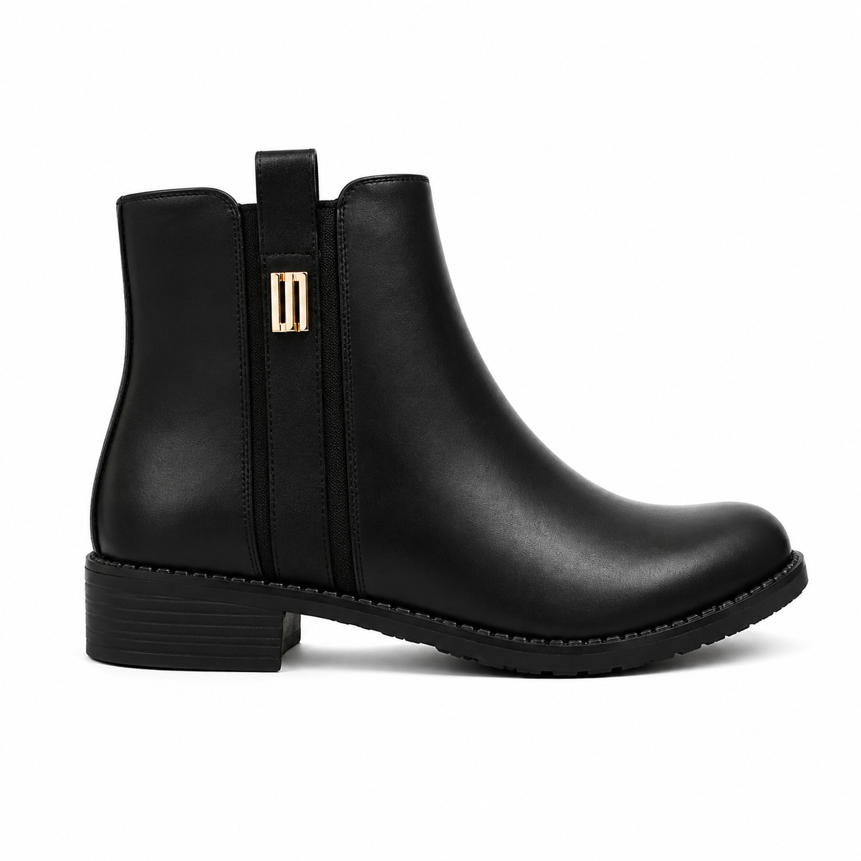 Noira Gold Zip Chelsea Boot 41