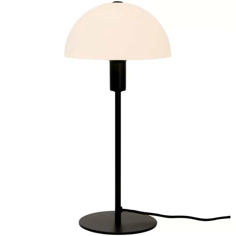 Nordlux Ellen Bord E14 Opal Sort Lampe