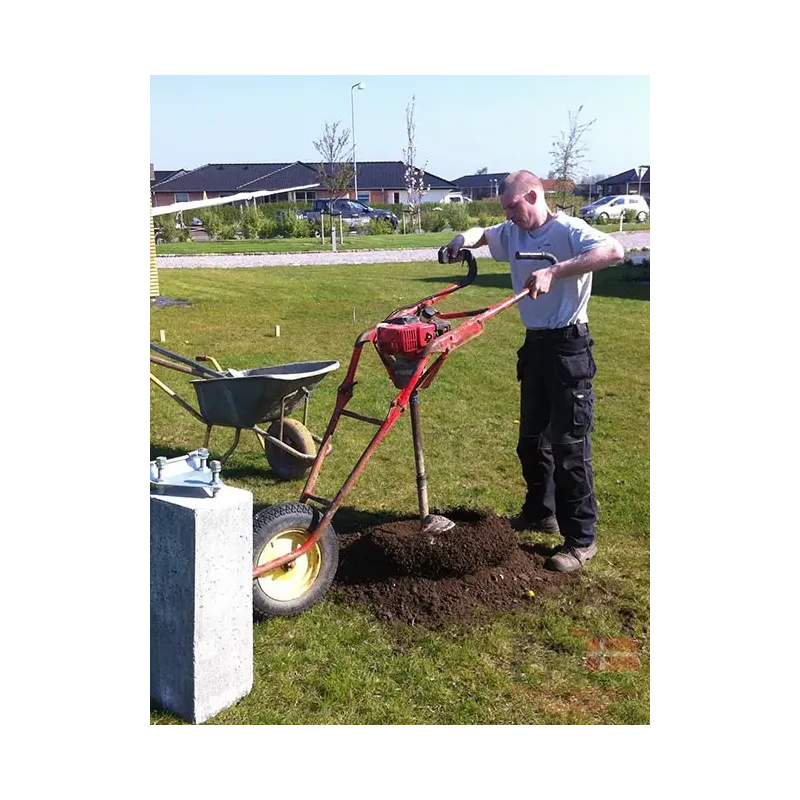 Opsætning   Nedstøbning Til   Meter Glasfiberflagstang