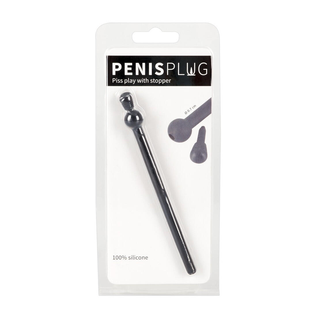Penisplug Piss Play With Stopper   10mm