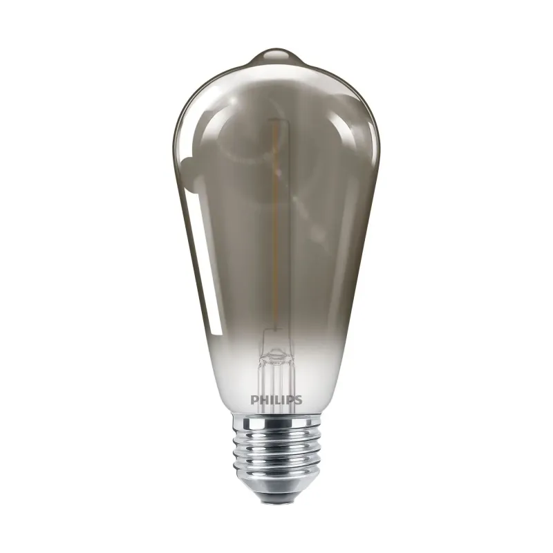 Philips Led Classic  Filament 15w Dråbe   E27  Smoky  Ikke Dæmpbar   Stk 8718699657598