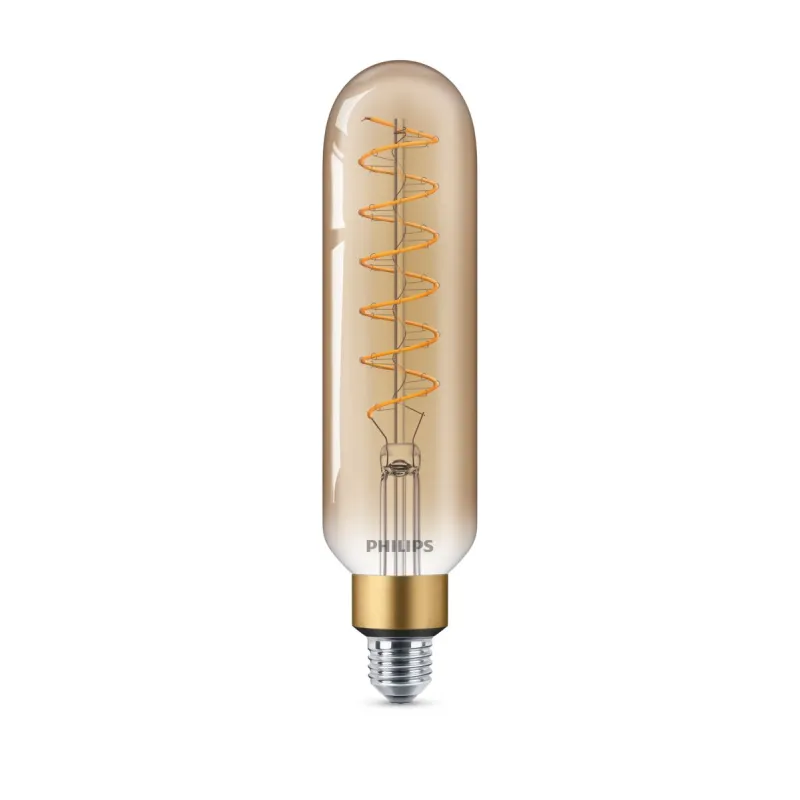 Philips Led Classic Giant Filament 40w Stort Rør   E27  Guld  Dæmpbar   Stk 8718696803516