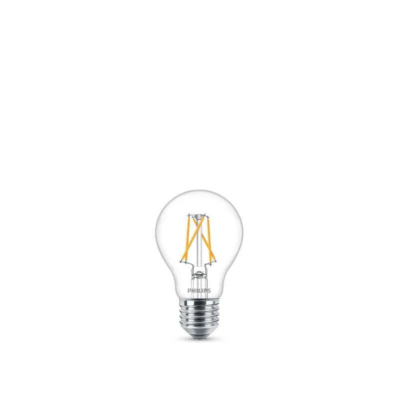 Philips Led 60w Sceneswitch Standard Filament  Varm Hvid  Klar    Skift E27   Stk 8718696743096