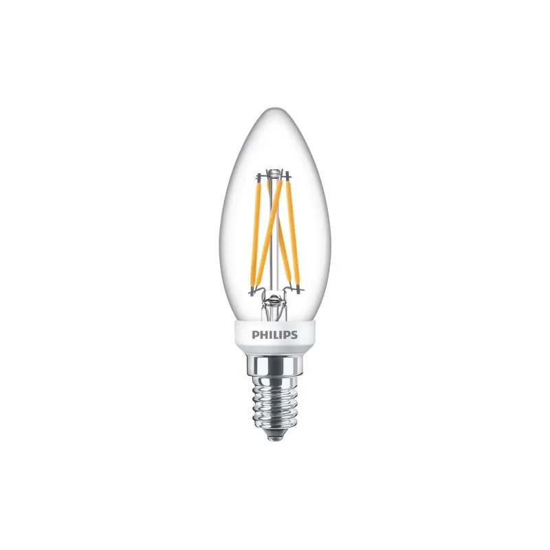 Philips Ledclassic Filament 25w Kerte E14   Varm Hvid Klar Dæmpbar    Stk 8718699645908