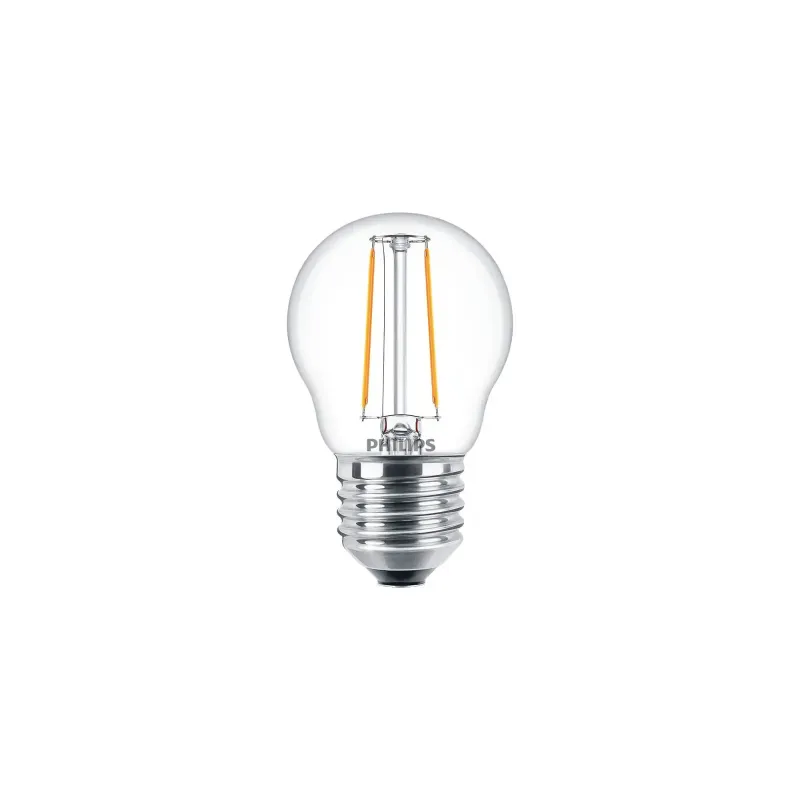 Philips Ledclassic Krone Filament  25w  E27  Varm Hvid  Klar Ikke Dæmpbar   -stk  8718699665425