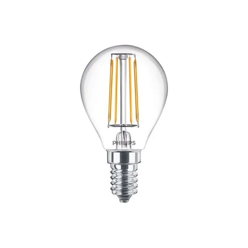 Philips Ledclassic Krone Filament  40w  E14  Varm Hvid  Klar Ikke Dæmpbar   -stk  8718699664923