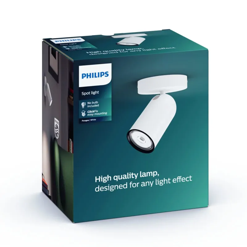 Philips Myliving Pongee Single Spot Hvid 1xnw 8718696164761