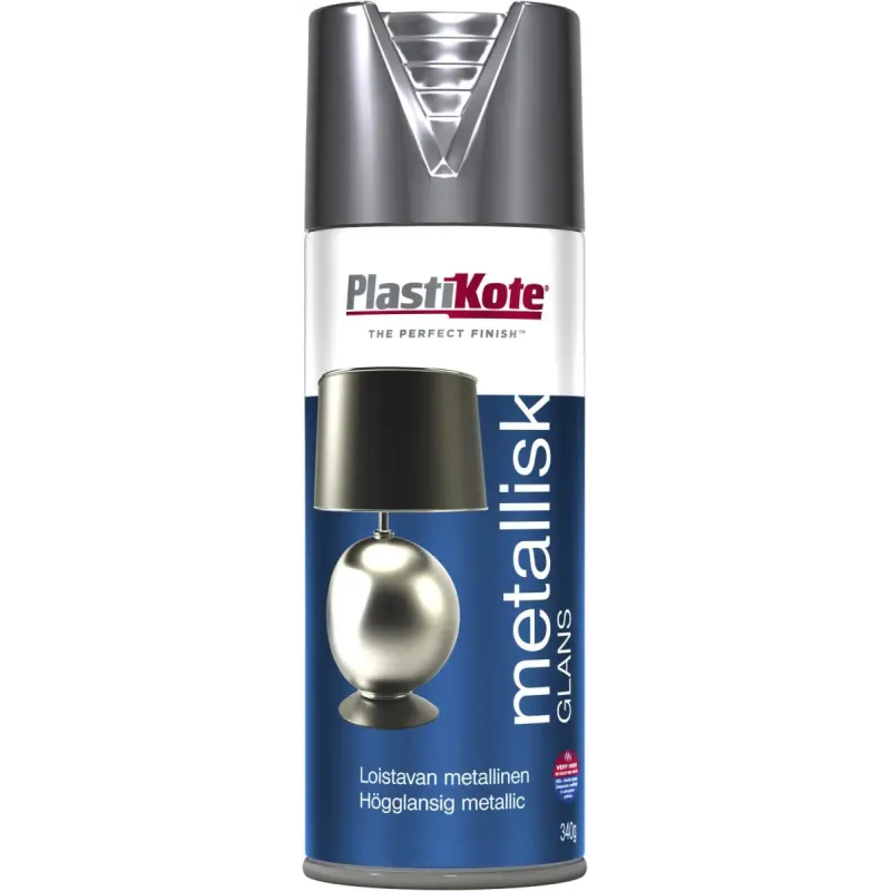 Plasti Kote Brilliant Metallic 161 Sølv 400ml