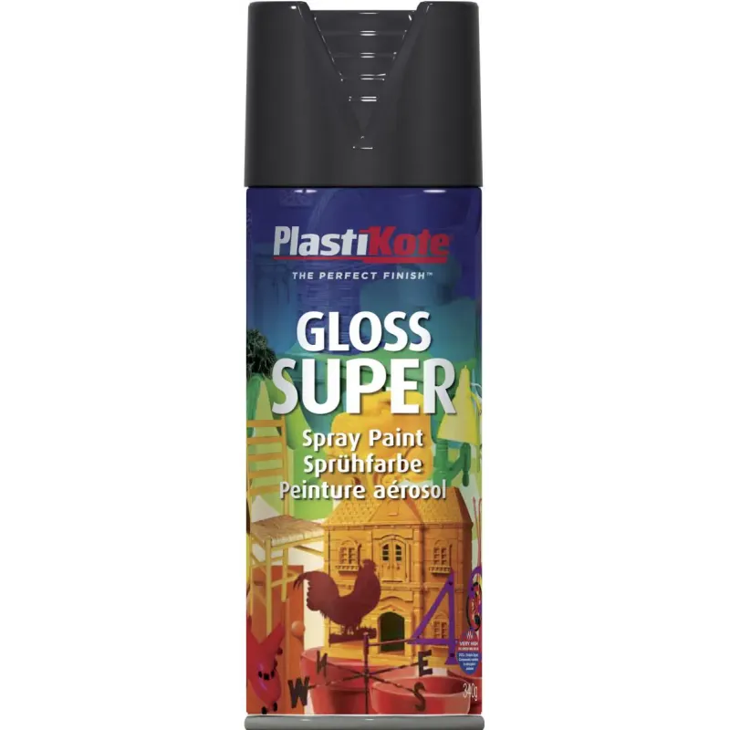Plasti Kote Pk Super Ral9005 Sort Blank 400ml