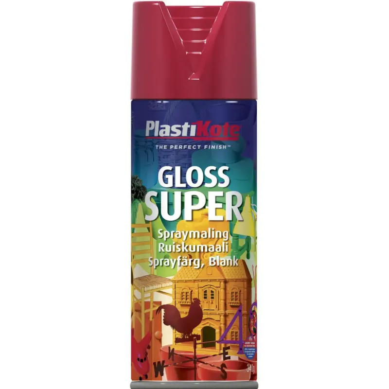 Plasti Kote Pk Super 1120 Signal Rød  400ml