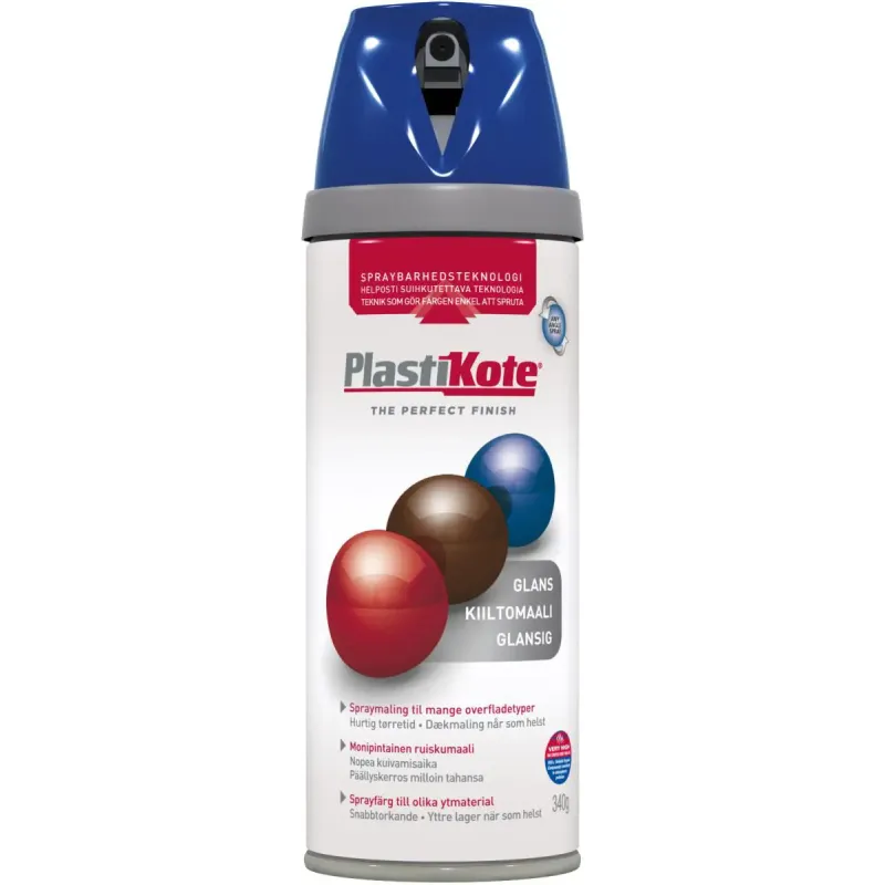 Plasti-kote Twist  Blank 21111 Ral 5010 Havblå 400ml
