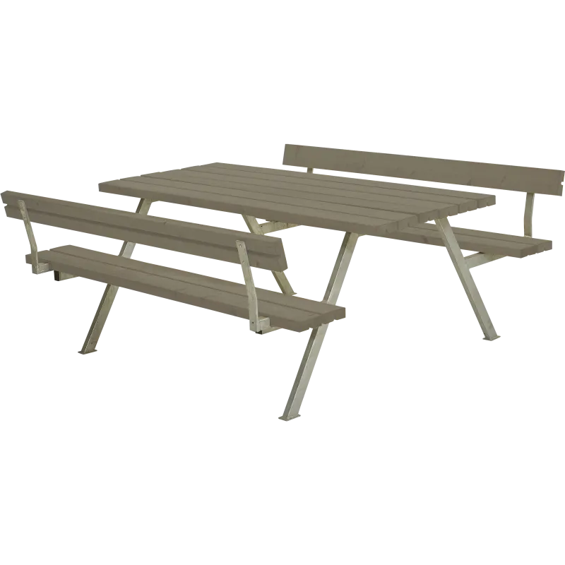Plus Alpha Bord Bænkesæt     Ryglæn 177 Cm Gråbrun