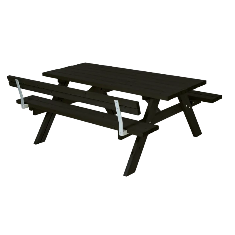 Plus Bord Bænkesæt Sort     Ryglæn 42mm Længde 177cm