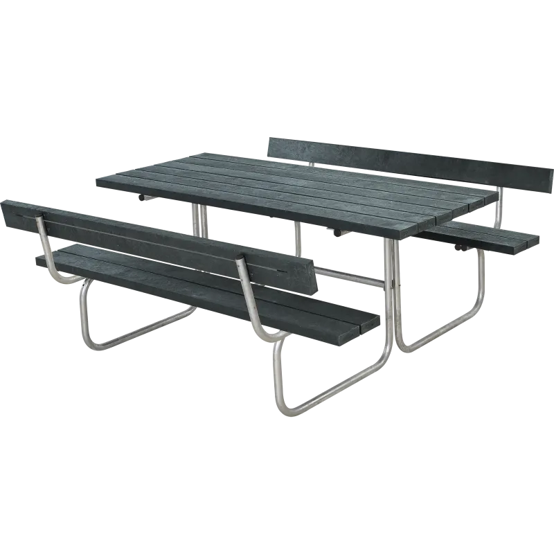 Plus Classic Bord Bænkesæt     Ryglæn 177 Cm Retex Grå 185872-38
