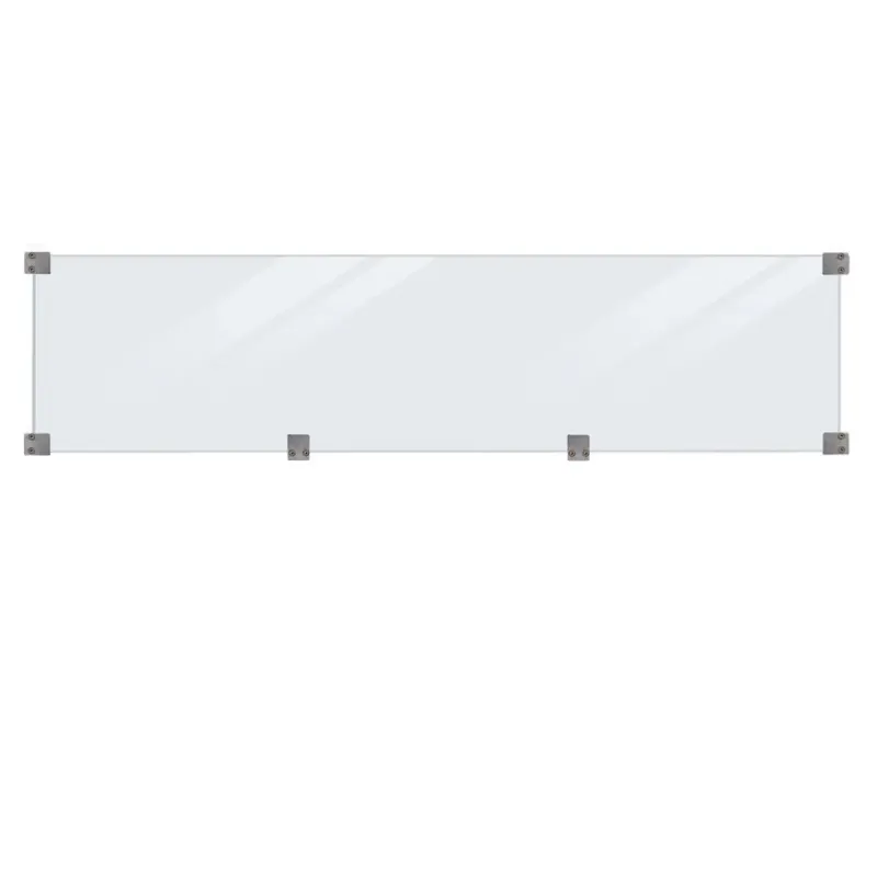 Plus Glashegn 174x44   Cm  6mm Hærdet Glas Inkl  Beslag Og Glasliste 17767-