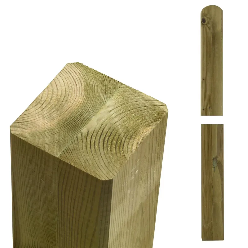 Plus Omlimede Stolper 90x90mm   297cm Trykimprægneret