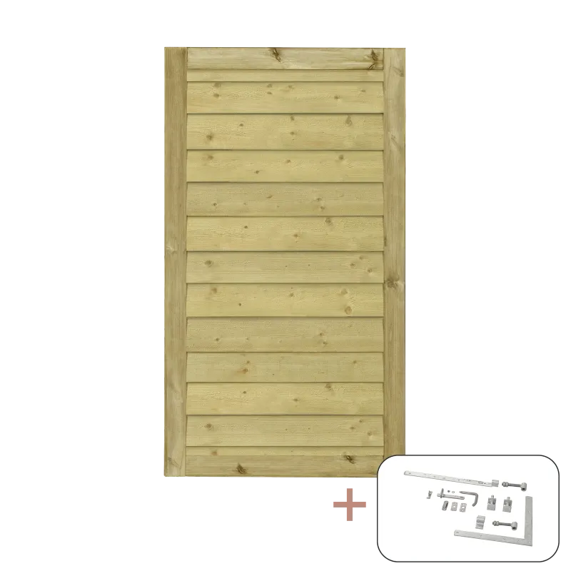 Plus Plus Klink Enkeltlåge Inkl  Beslag 100x163 Cm Vendbar 177840-