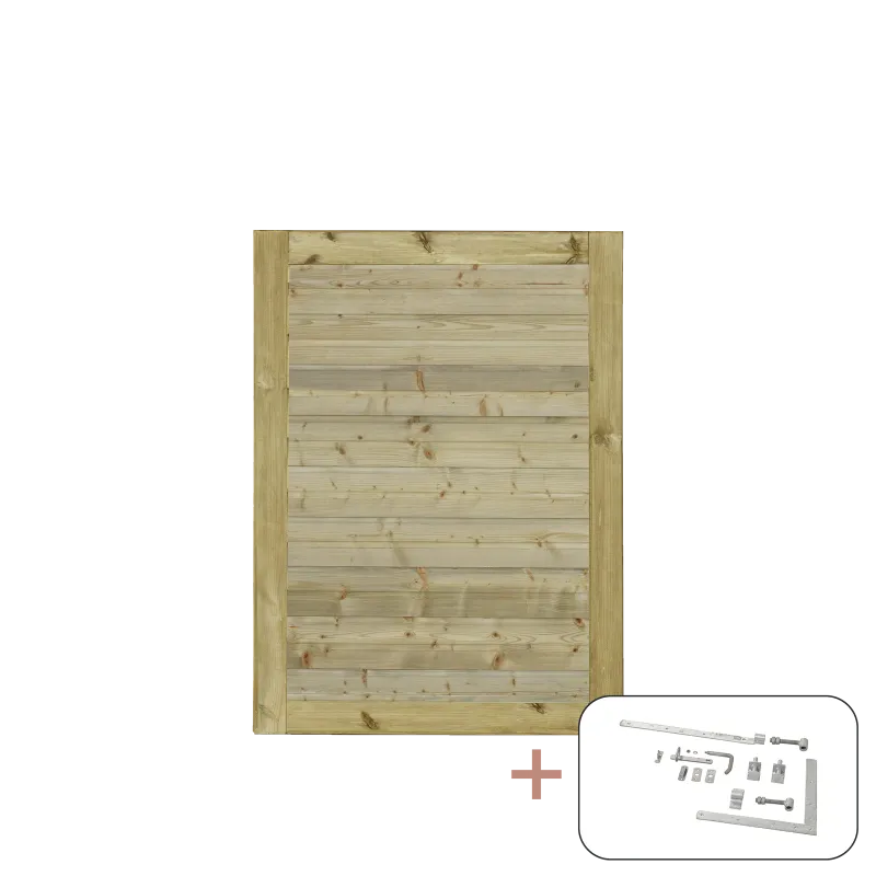Plus Plus Plank Enkeltlåge  Inkl  Beslag 100x125 Cm Vendbar 177650-