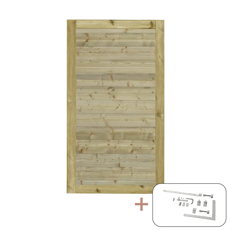 Plus Plus Plank Enkeltlåge  Inkl  Beslag 100x163 Cm Vendbar 177640-