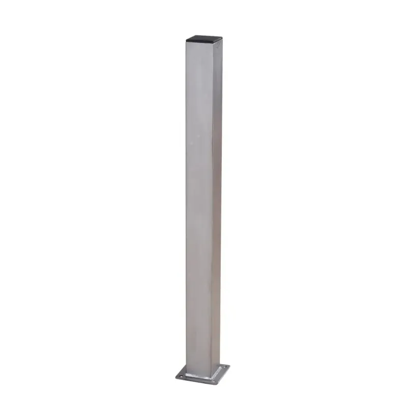 Plus Stålstolpe Varmgalvaniseret 80x80mmx186cm   Fod 20396-