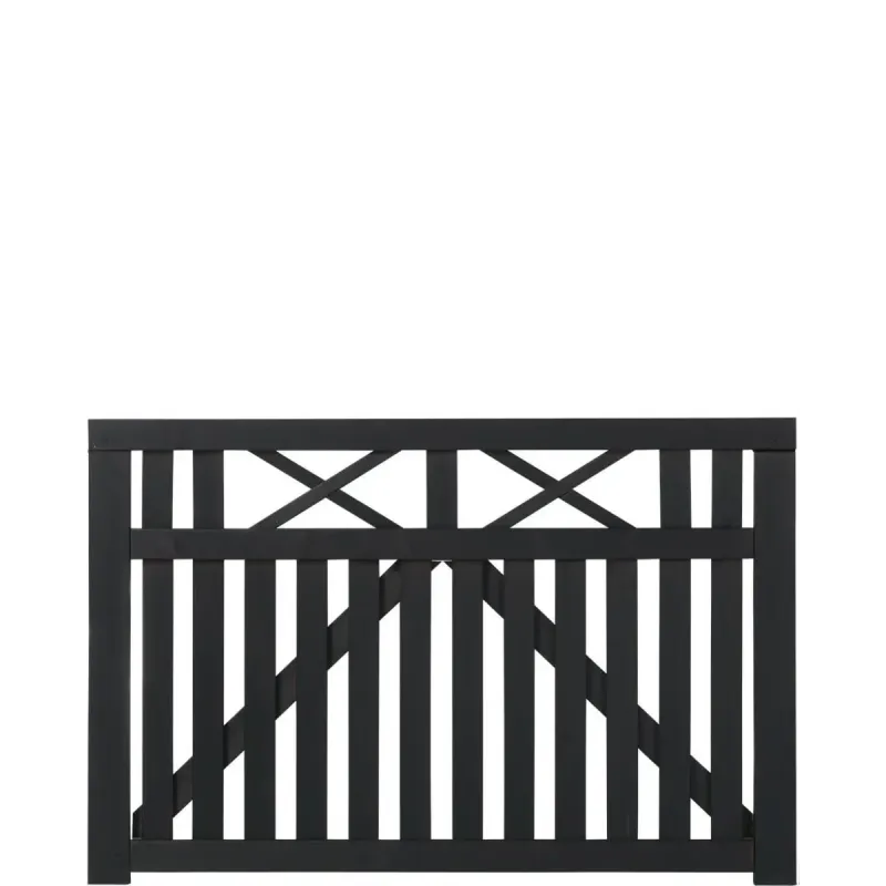 Plus Vinesse Bred Havelåge 150x98 Cm Grundmalet Sort 13413-15
