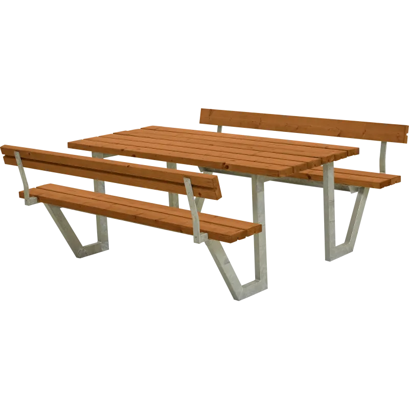 Plus Wega Bord Bænkesæt     Ryglæn 177 Cm Teak
