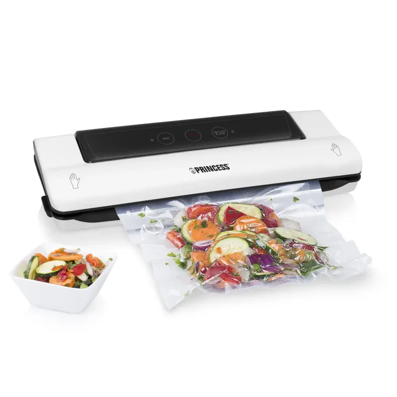 Princess 492960 Vakuum Pakker Sort  Hvid 500 Mbar