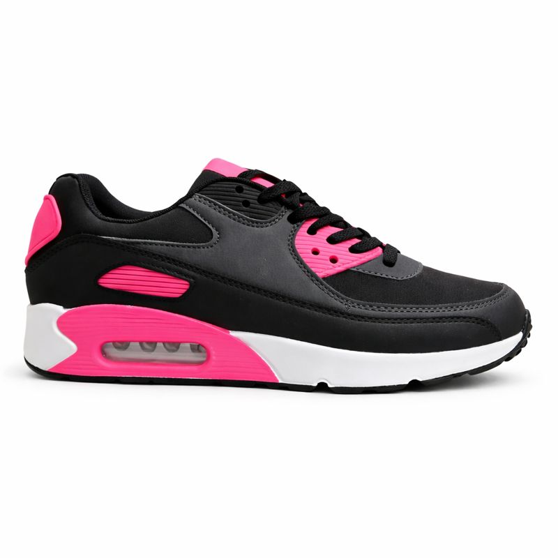 Dame Sneakers Pink  Hvid Og Sort 40