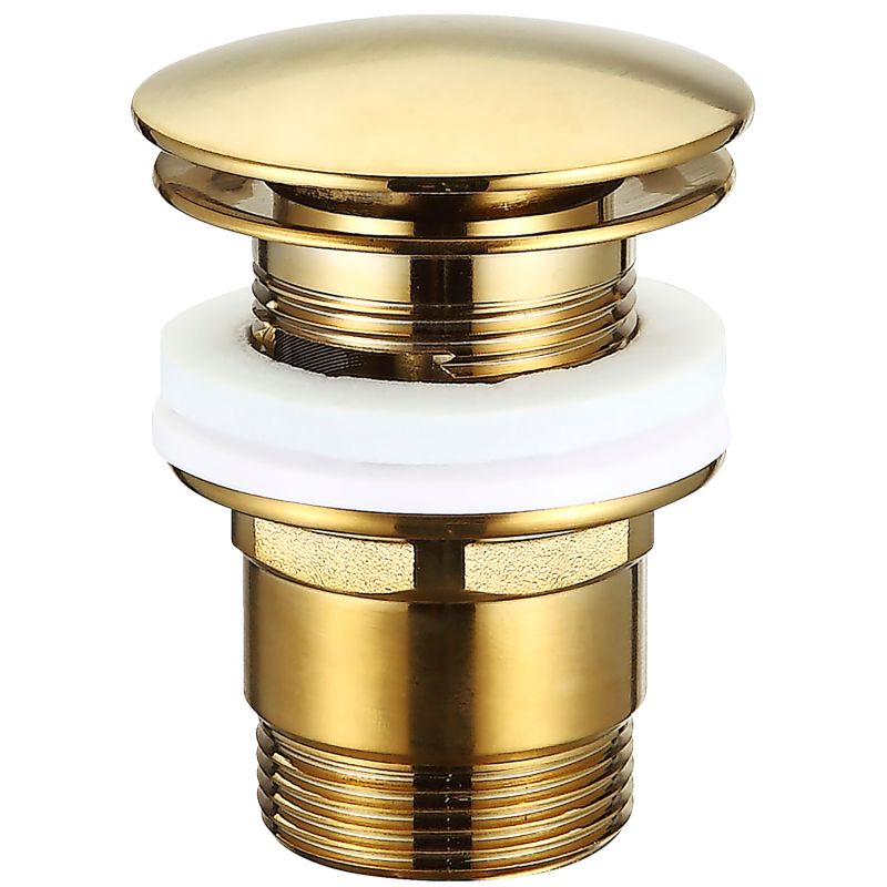 Push Pop-up Bundventil ø66 Med Overløb  Brushed Gold