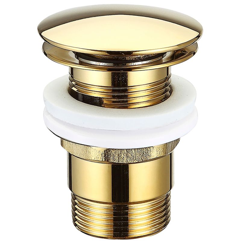 Push Pop-up Bundventil ø66 Med Overløb  Gold