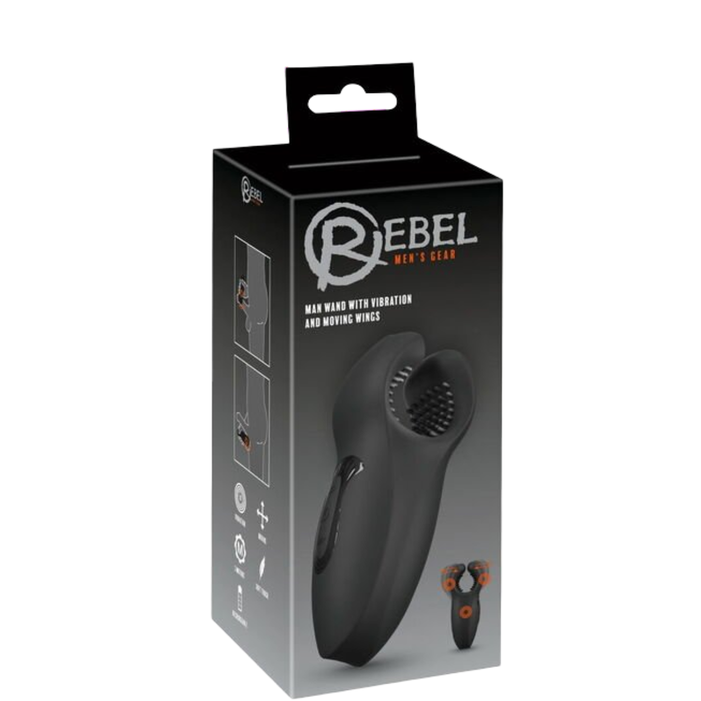 Rebel Man Wand With Vibration And Moving Wings