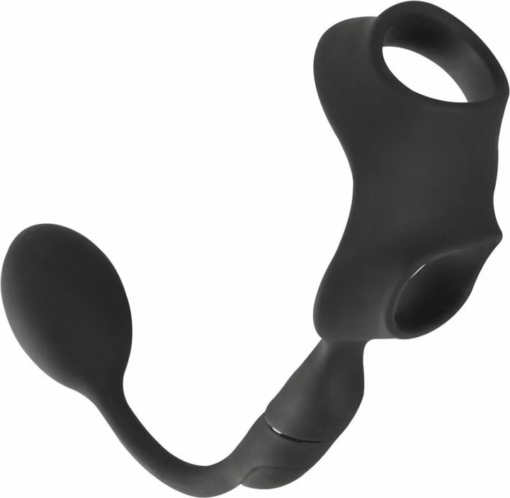 Rebel Men   Gear Cock Ring With Rc Butt Plug