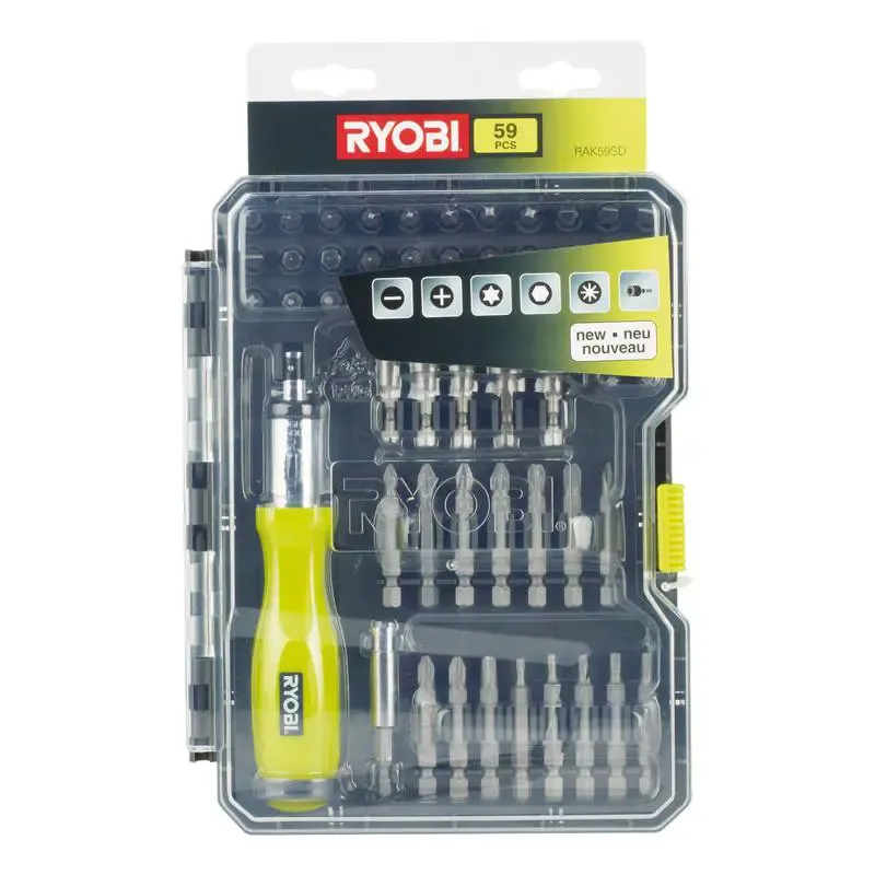 Ryobi Bitssæt 59 Dele Rak59sd