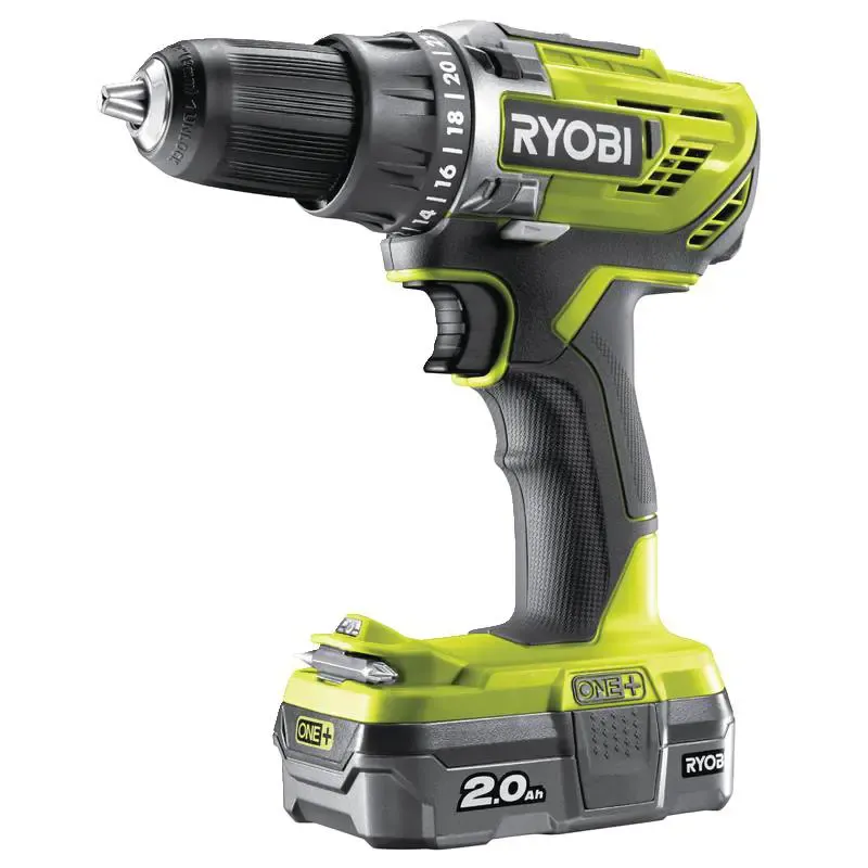 Ryobi Bore- Skruemaskine 18v         Ah R18dd3-120s