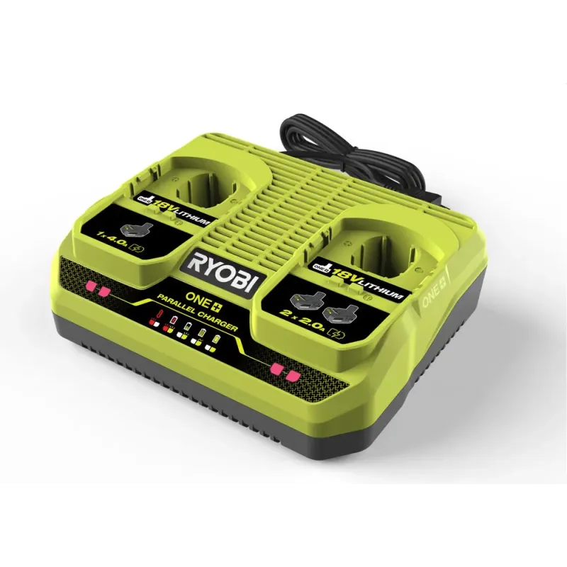 Ryobi Dobbelt Hurtiglader Til One  Batterier Rc18240