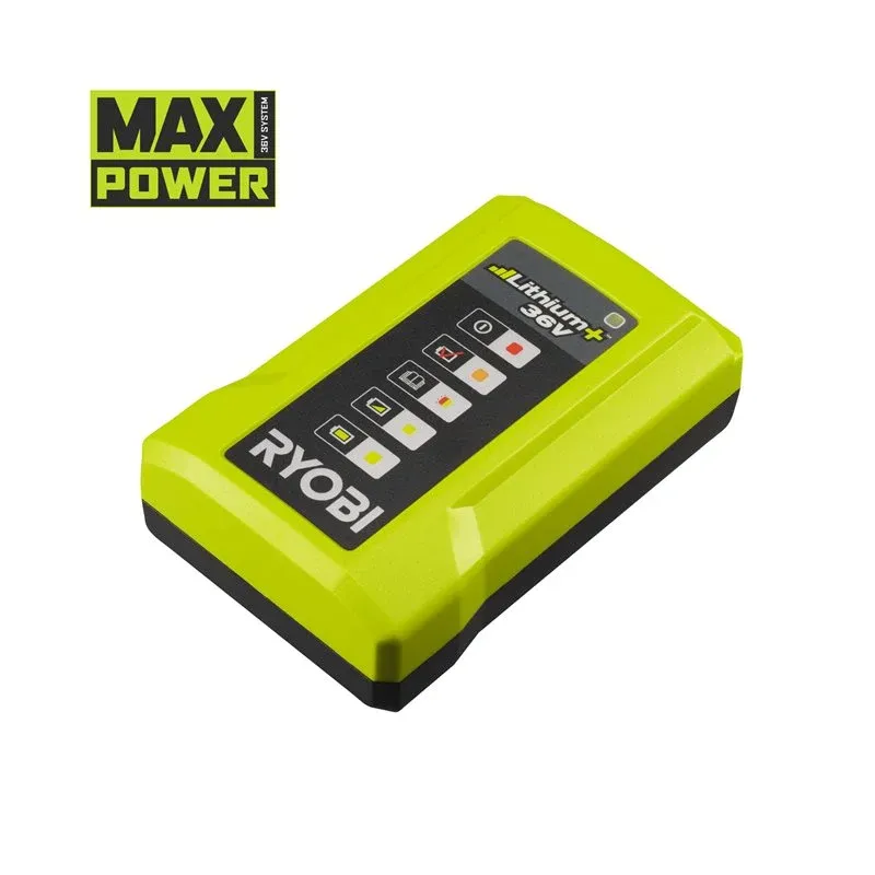 Ryobi 36v Lader     Amp   Med Led Strømindikator Ry36c17a Max Power