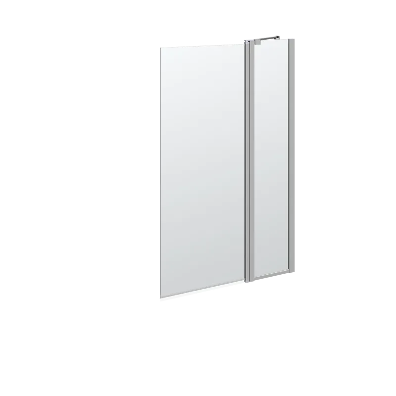 Scanbad Match Badekarsdør   Sidepanel  :155x95-97 Cm Satin Klar  Satin