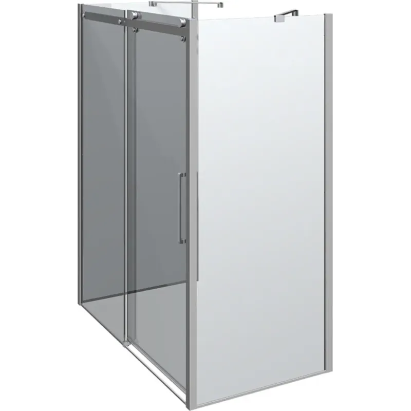 Scanbad Skydedør     Sidepanel Deluxe 1600 900mm Krom Klar