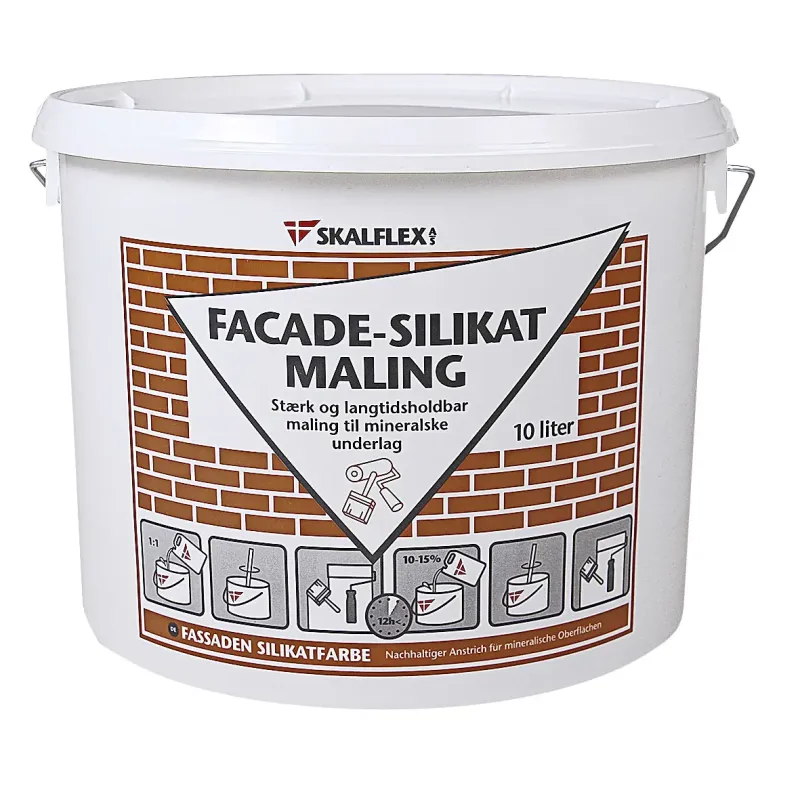 Skalflex Silikatmaling Farve Hvid 001 10lt