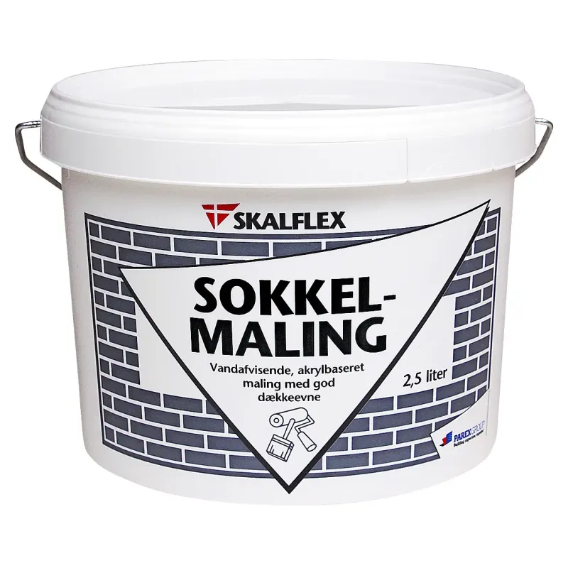 Skalflex Sokkelmaling Sort   5lt