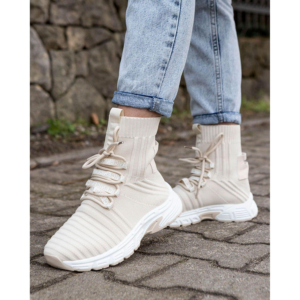 Dame Sneaker Beige 41