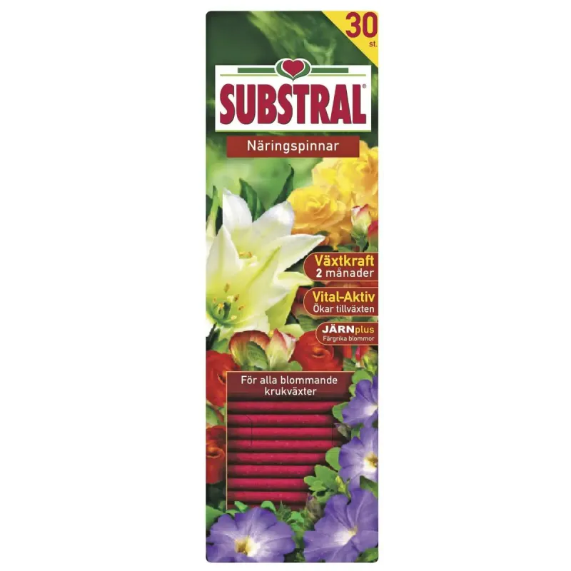 Substral Næringspinde Blomster 30 Stk