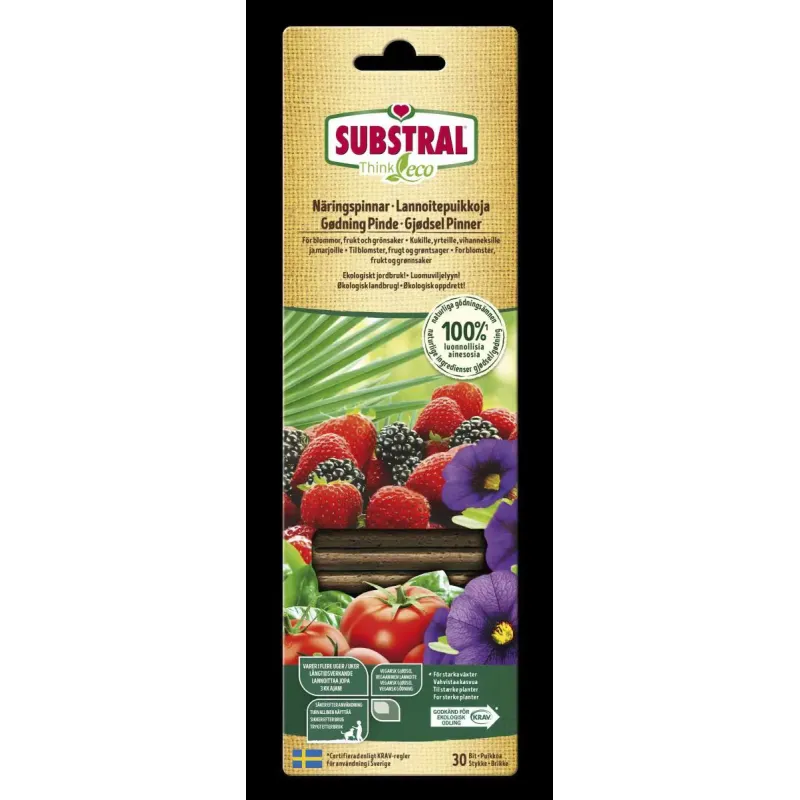 Substral Næringspinde Think Eco 30 Stk