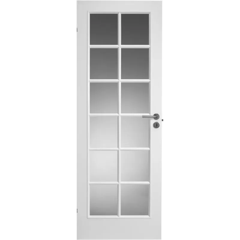 Swedoor Style Sp12 Hvidmalet Dør Celle   Glas M8x21   72 5x204cm