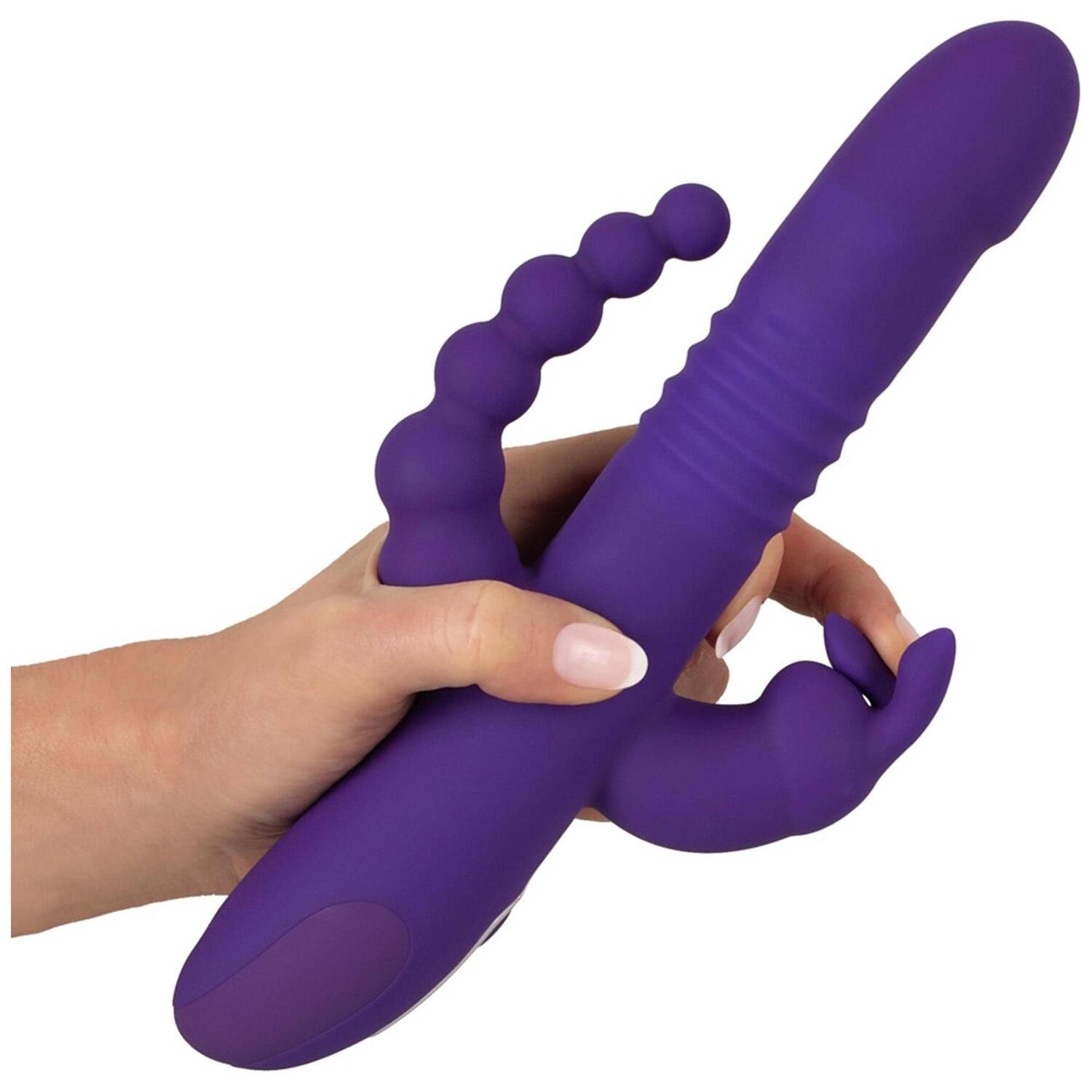 Sweet Smile Thrusting Pearl Triple Vibrator